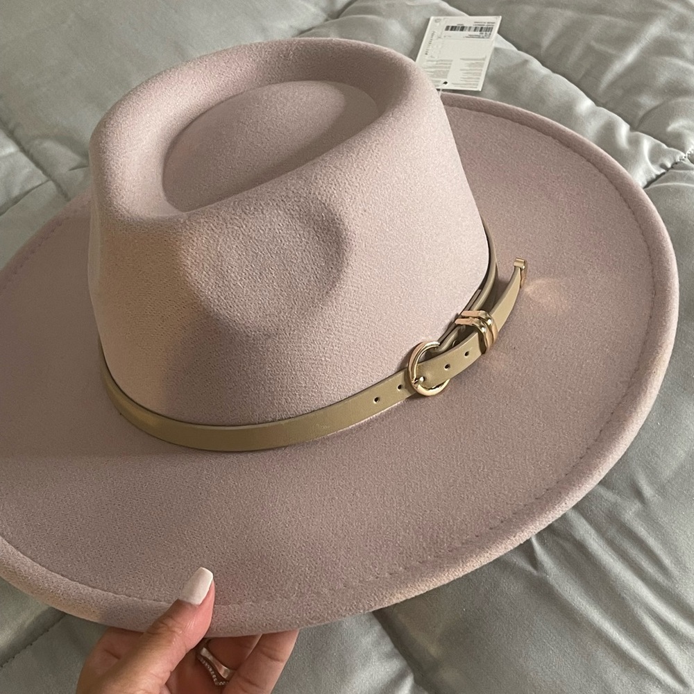 Brand new plush pink vintage hat